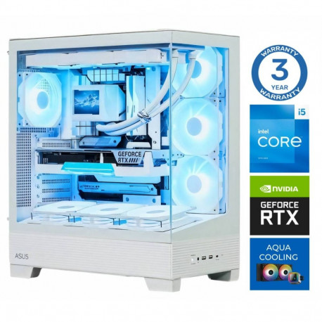 INTOP AQUA i5-14400F 32GB DDR5 1TB SSD M.2 NVME+4TB RTX5060 8GB no-OS