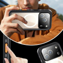 Waterproof case SHELLBOX DOT compatible with MagSafe for IPHONE 17 Pro Max black