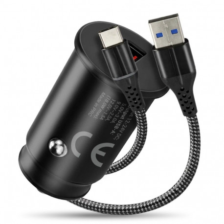 Car charger CC-15QC QC3 .0 18 1XUSB + cabel