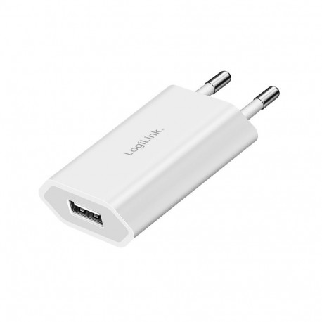 USB-A socket adapter, 5W ,5V/1A, 1xUSB-A white