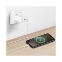 Dual USB socket adapter 65W, 2xUSB-C, white