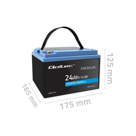 LiFePO4 battery 12.8V, 24Ah, 307.2Wh,BM
