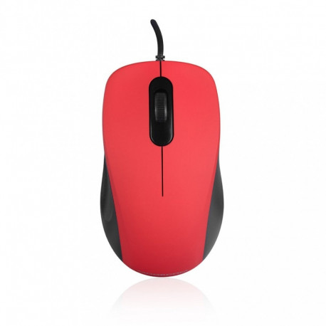 M10S wired optical mouse Silent red