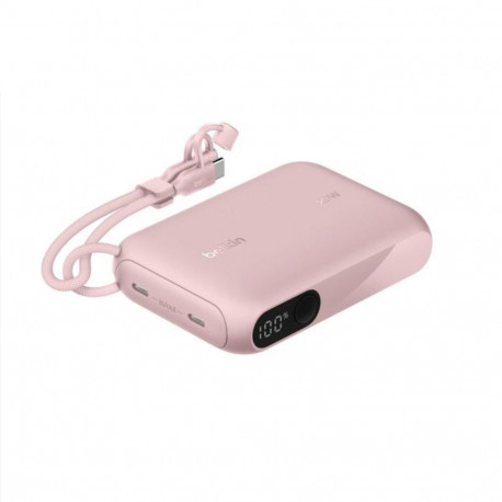 Belkin akupank BPB027hqPK koos ekraaniga 20W 10,000mAh USB-C, roosa