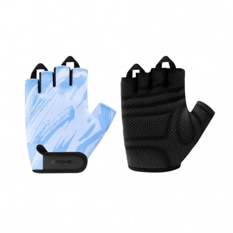 Rękawiczki rowerowe Spokey Ride czarno-niebieskie 946568-946569-946570 L
