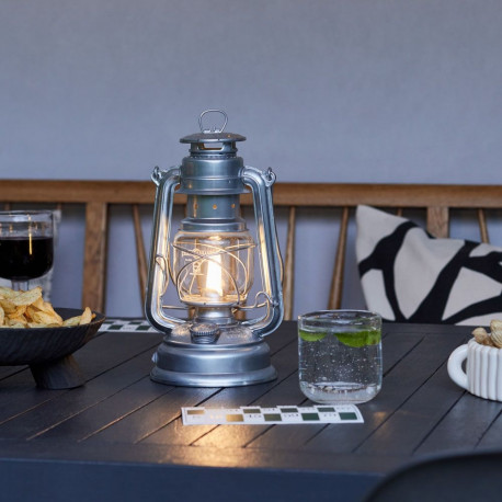 FEUERHAND Baby Special 276 LED Lantern, Zinc-Plated