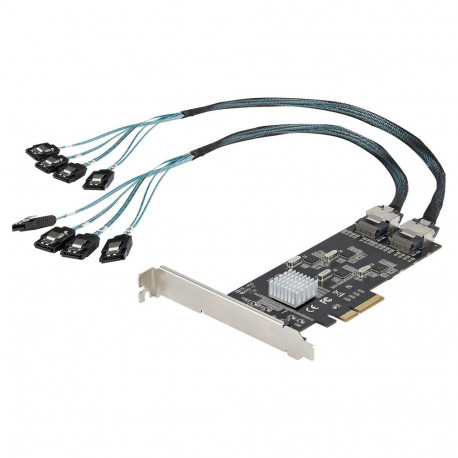 Startech.com SATA PCIe kontroller 8 porti - 6Gbit/s - PCIe x4 Gen2 - SATA III - SATA HDD/SSD