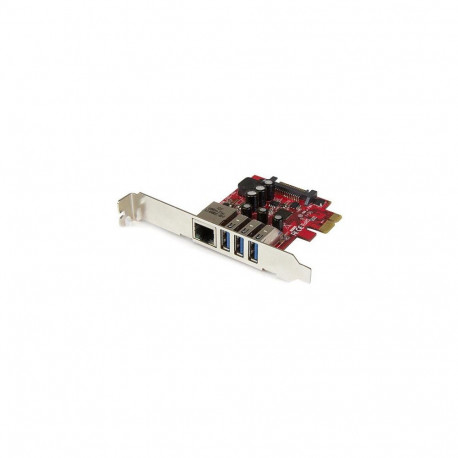 "STARTECH.COM 3 Port PCI Express USB 3.0 Karte mit Gigabit Ethernet - 3-fach PCIe USB Schnittstellen
