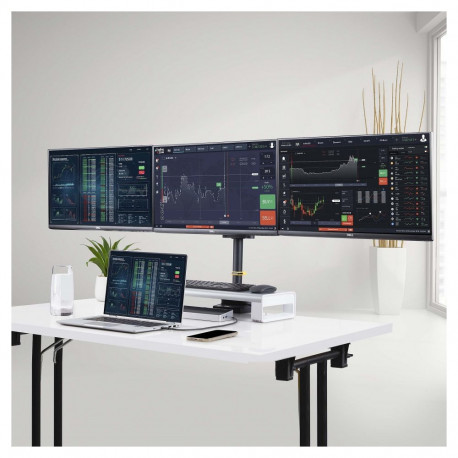 "StarTech.com Monitortischhalterung, 3x 27 in Monitore, VESA 75x75/100x100 - Befestigungskit - einst