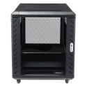 "12U 29inch Knock-Down Server Rack Cabinet with Casters"
