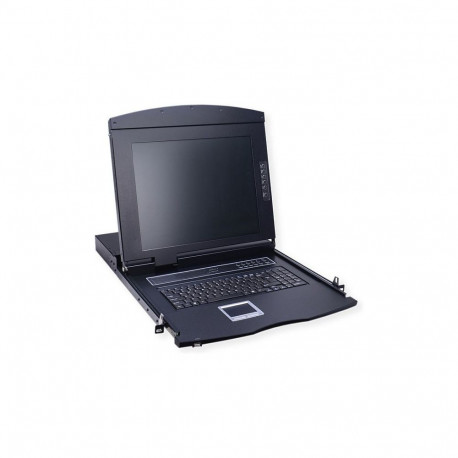 19-tolline KVM-konsool, 43 cm (17") TFT (16:9), VGA, USB, FR-layout