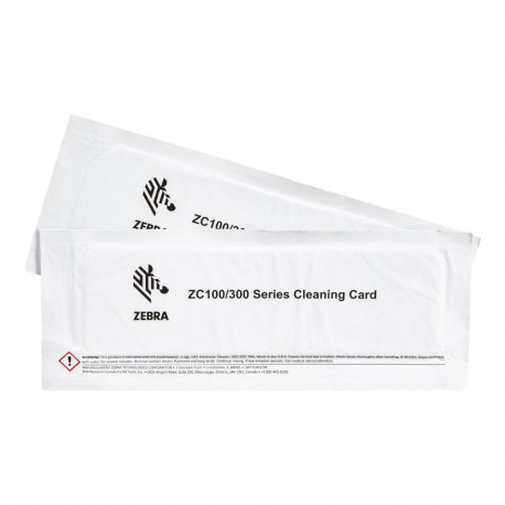 "Zebra ZC100/ZC300 Druckerreinigungskarten 2er Pack"