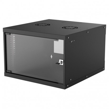 "INTELLINET Wandverteiler 19"" 6 HE 540x560 Flatpack schwarz"