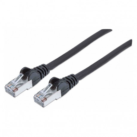 "Patchkabel Cat6a-Stecker/Cat7-Rohkabel 1m schwarz"