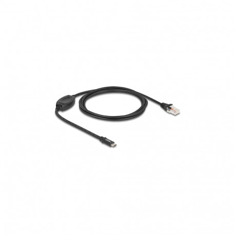 "Adapter USB 2.0 Type-C™ Stecker zu 1 x Seriell RS-232 RJ45 Stecker 1,8 m schwarz"