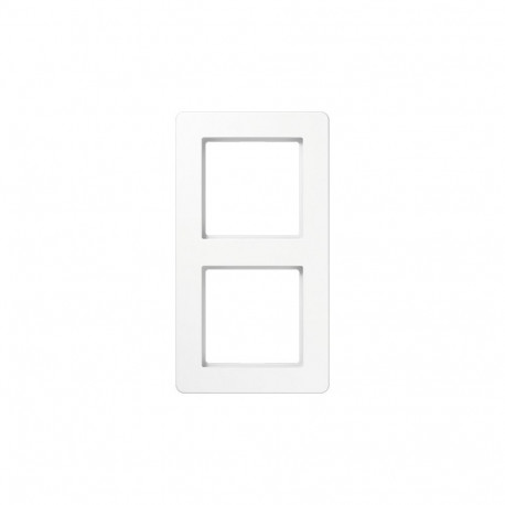 "Jung AF582BFWW Rahmen 2f. bruchsicher f.waager. u.senkr.komb."