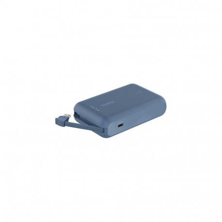 Belkin integreeritud USB-C kaabliga akupank, sinine, USB-C, 10.000 mAh