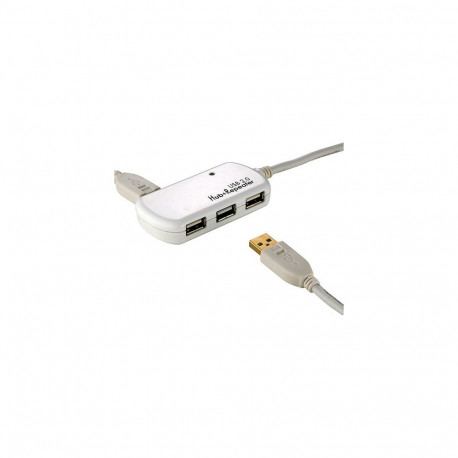 "ROLINE USB 2.0 4-Port Hub mit Repeater 12m"