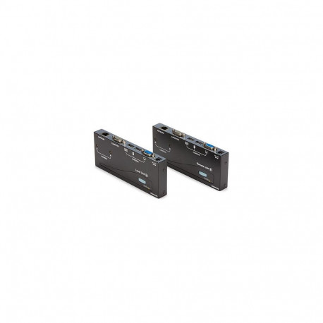 "StarTech USB VGA KVM Verlngerung bis zu 150m - KVM extender ber Cat5 UTP Netzwerkkabel 2x VGA Buchs