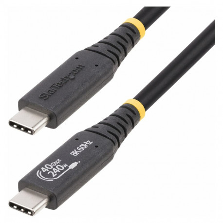 "StarTech 1m USB4 Kabel, USB-IF Zertifiziertes USB-C Kabel, 40Gbps, 8K - USB-Kabel - 24 pin USB-C"