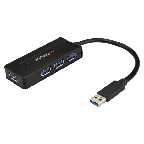 "StarTech USB 3.0 Hub 4 Port - mit Ladeanschluss - inkl. Netzteil - USB Port Erweiterung - USB Split