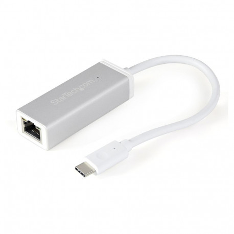 StarTech USB-C Gigabit võrguadapter - USB Type-C Etherneti konverter alumiiniumkorpusega - hõbedane