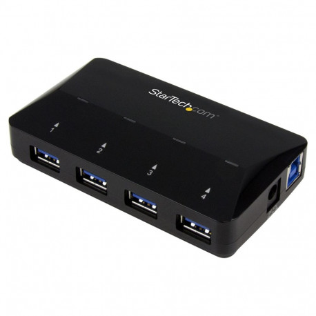 "StarTech 4 Port USB 3.0 Hub plus dedizierter Ladeanschluss - 1 x 2.4 A Port - Desktop USB Hub und S