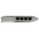 "StarTech 4 Port Gigabit Ethernet PCI Express Network Card - Intel"
