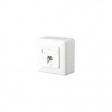 "METZ CONNECT Anschlussdose ISO/IEC Cat.6A E-DAT 1 Port AP reinwei"