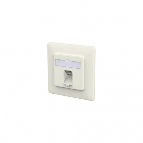 "METZ CONNECT Anschlussdose E-DAT C6A IDC 1 Port UP reinwei"