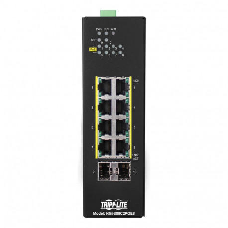 Eaton Tripp Lite Series 8-Port tööstuslik osaliselt hallatav Gigabit Etherneti kommutaator
