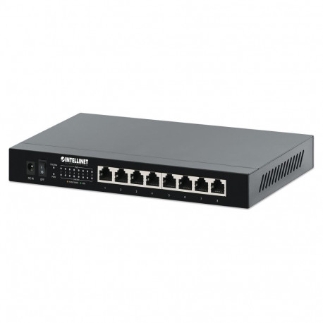 "INTELLINET 8-Port 2,5G Ethernet PoE+ Switch 8x 10/100/1000/2500 Mbit/s PSE PoE+ Ports 100W PoE-Leis