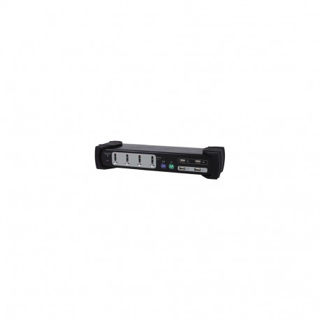 "Equip KVM Switch DM 4-Port 4xUSB/4xVGA/4xUSB-Audio schwarz"