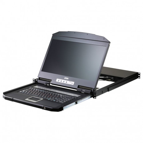 "ATEN CL3116NX KVM-Switch, 18,5Zoll TFT, VGA, PS/2-USB, 16 Port, FR-Layout"