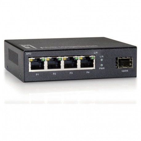 "LevelOne GEU-0521 Gigabit 4 Port + 1 SFP Switch"