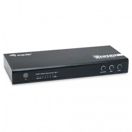 "Equip Switch HDMI2.0 5-In/1-Out +Fernbed. 4K/60Hz 18Gbps"
