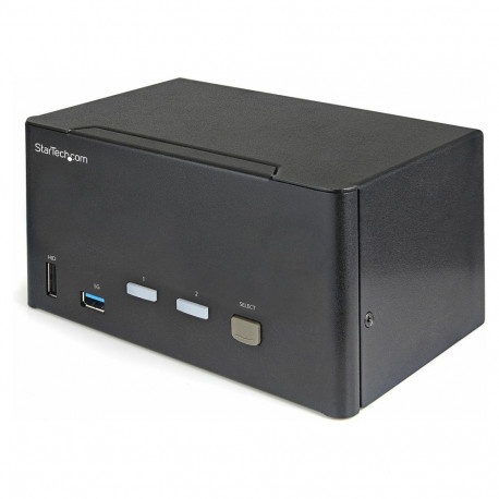 StarTech.com 2-pordiline DisplayPort KVM-lüliti - 4K 60 Hz UHD HDR - DP 1.2 2-pordilise USB 3.0 jaot
