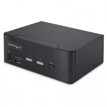 STARTECH.COM 2-pordiline kahe monitoriga DisplayPort KVM-lüliti DP 1.4 8K 60Hz 4K 144Hz 2x USB 3.2 1