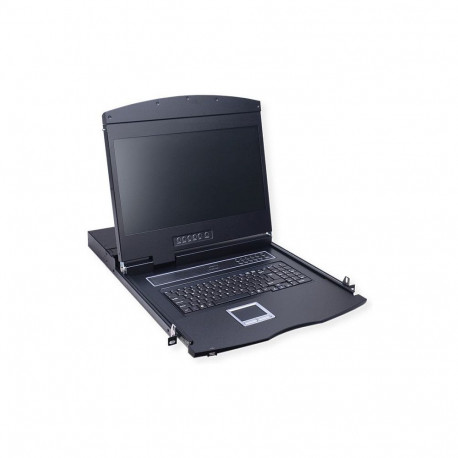 VALUE 19-tolline KVM-lüliti, 8 porti, 48 cm (19") TFT (16:9), VGA, USB, FR-paigutus