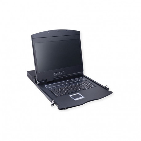 VALUE 19-tolline KVM-lüliti, 8 porti, 43 cm (17") TFT (4:3), VGA, USB, CH-paigutus