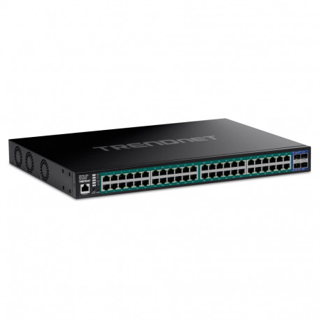 "TRENDnet TPE-3524SF 52 Port PoE+ Switch, Gigabit Web Smart 740W 10G SFP+ Slots"