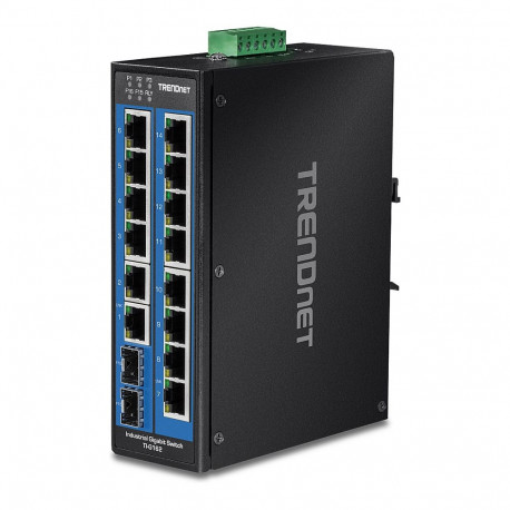 TRENDnet TI-G162 16-Port DIN-Rail tööstuslik Gigabit võrgulüliti