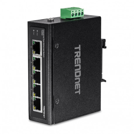 TRENDnet TI-E50 tööstuslik Fast Ethernet DIN-liistule kinnitatav võrgulüliti 5-Port
