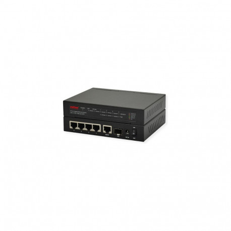 ROLINE gigabitt-etherneti kommutaator 6 porti (5x 10/100/1000 + 1x SFP, 4x PoE+)
