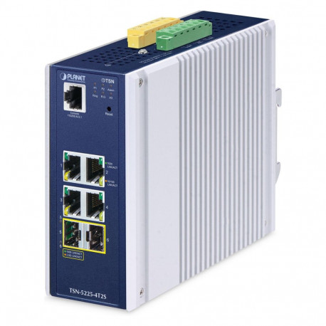 Planet TSN-5225-4T2S tööstuslik hallatav SFP TSN Etherneti kommutaator