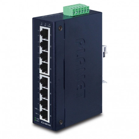 "Planet IGS-801M 8-Port Managed Industrial Ethernet Switch"