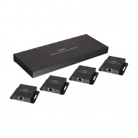 "LINDY Extender & Splitter HDMI & IR Cat6 Loop Out 4 Port 50m"