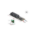 M.2 2280 Key B+M kontroller 5 x SATA
