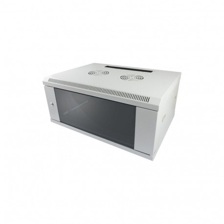 "ALLNET Netzwerkschrank 19"" 12HE 1-teilig T450mm Lichtgrau SMC-Serie"