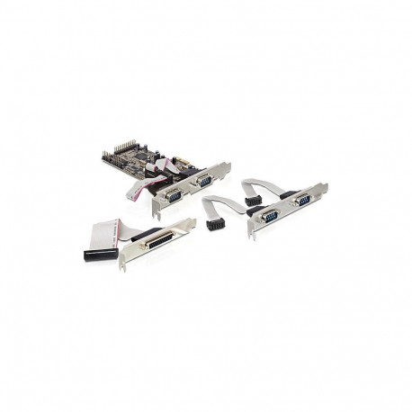 PCI Express x1 kaart 4 jadapordi ja 1 rööppordiga